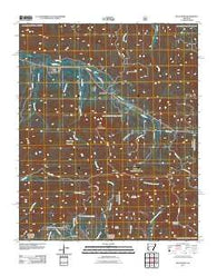 Buck Knob Arkansas Historical topographic map, 1:24000 scale, 7.5 X 7.5 Minute, Year 2011