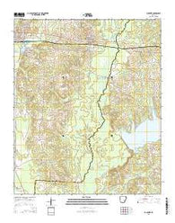 Buckner Arkansas Current topographic map, 1:24000 scale, 7.5 X 7.5 Minute, Year 2014
