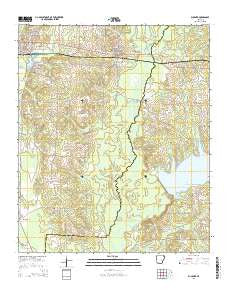 Buckner Arkansas Current topographic map, 1:24000 scale, 7.5 X 7.5 Minute, Year 2014