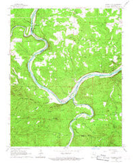Buffalo City Arkansas Historical topographic map, 1:24000 scale, 7.5 X 7.5 Minute, Year 1966