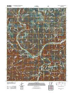 Buffalo City Arkansas Historical topographic map, 1:24000 scale, 7.5 X 7.5 Minute, Year 2011