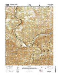 Buffalo City Arkansas Current topographic map, 1:24000 scale, 7.5 X 7.5 Minute, Year 2014