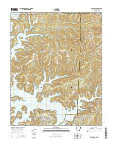 Bull Shoals Arkansas Current topographic map, 1:24000 scale, 7.5 X 7.5 Minute, Year 2014