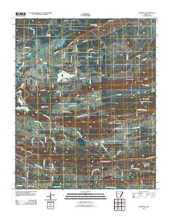 Burnville Arkansas Historical topographic map, 1:24000 scale, 7.5 X 7.5 Minute, Year 2011