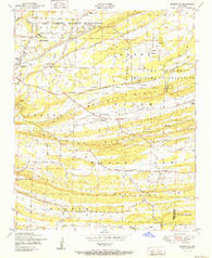 Burnville Arkansas Historical topographic map, 1:24000 scale, 7.5 X 7.5 Minute, Year 1951