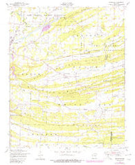 Burnville Arkansas Historical topographic map, 1:24000 scale, 7.5 X 7.5 Minute, Year 1947
