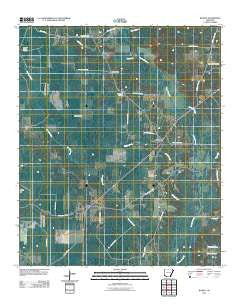 Bussey Arkansas Historical topographic map, 1:24000 scale, 7.5 X 7.5 Minute, Year 2011