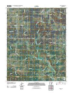 Byron Arkansas Historical topographic map, 1:24000 scale, 7.5 X 7.5 Minute, Year 2011