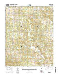 Byron Arkansas Current topographic map, 1:24000 scale, 7.5 X 7.5 Minute, Year 2014