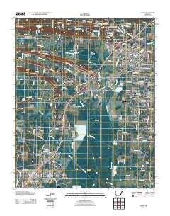 Cabot Arkansas Historical topographic map, 1:24000 scale, 7.5 X 7.5 Minute, Year 2011