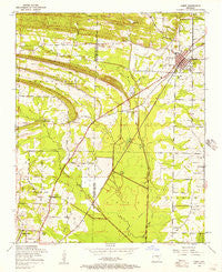 Cabot Arkansas Historical topographic map, 1:24000 scale, 7.5 X 7.5 Minute, Year 1954