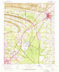 Cabot Arkansas Historical topographic map, 1:24000 scale, 7.5 X 7.5 Minute, Year 1954