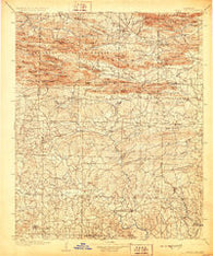 Caddo Gap Arkansas Historical topographic map, 1:125000 scale, 30 X 30 Minute, Year 1906