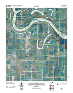 Cades Arkansas Historical topographic map, 1:24000 scale, 7.5 X 7.5 Minute, Year 2011