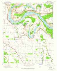 Cades Arkansas Historical topographic map, 1:24000 scale, 7.5 X 7.5 Minute, Year 1964