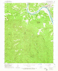 Calico Rock Arkansas Historical topographic map, 1:24000 scale, 7.5 X 7.5 Minute, Year 1964