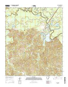 Calion Arkansas Current topographic map, 1:24000 scale, 7.5 X 7.5 Minute, Year 2014