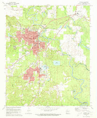 Camden Arkansas Historical topographic map, 1:24000 scale, 7.5 X 7.5 Minute, Year 1971