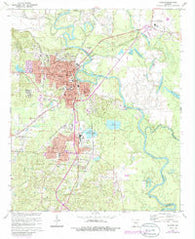 Camden Arkansas Historical topographic map, 1:24000 scale, 7.5 X 7.5 Minute, Year 1971