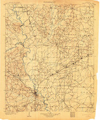 Camden Arkansas Historical topographic map, 1:125000 scale, 30 X 30 Minute, Year 1903
