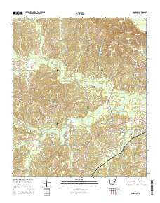 Camden SW Arkansas Current topographic map, 1:24000 scale, 7.5 X 7.5 Minute, Year 2014