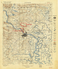 Camp Pike Arkansas Historical topographic map, 1:125000 scale, 30 X 30 Minute, Year 1893