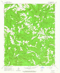 Canaan Arkansas Historical topographic map, 1:24000 scale, 7.5 X 7.5 Minute, Year 1962