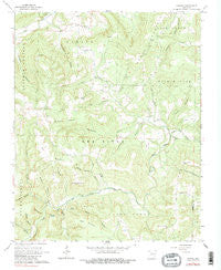 Canaan Arkansas Historical topographic map, 1:24000 scale, 7.5 X 7.5 Minute, Year 1962