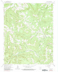 Canaan Arkansas Historical topographic map, 1:24000 scale, 7.5 X 7.5 Minute, Year 1962