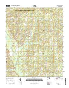 Cane Creek Arkansas Current topographic map, 1:24000 scale, 7.5 X 7.5 Minute, Year 2014