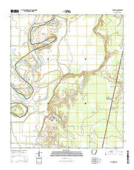 Canfield Arkansas Current topographic map, 1:24000 scale, 7.5 X 7.5 Minute, Year 2014