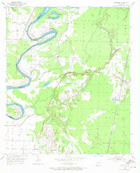 Canfield Arkansas Historical topographic map, 1:24000 scale, 7.5 X 7.5 Minute, Year 1952