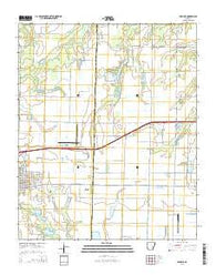 Carlisle Arkansas Current topographic map, 1:24000 scale, 7.5 X 7.5 Minute, Year 2014