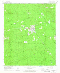 Carthage Arkansas Historical topographic map, 1:24000 scale, 7.5 X 7.5 Minute, Year 1965