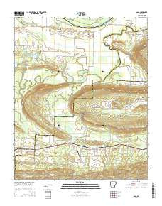 Casa Arkansas Current topographic map, 1:24000 scale, 7.5 X 7.5 Minute, Year 2014