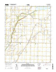 Cash Arkansas Current topographic map, 1:24000 scale, 7.5 X 7.5 Minute, Year 2014