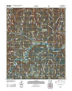 Cass Arkansas Historical topographic map, 1:24000 scale, 7.5 X 7.5 Minute, Year 2011