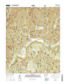 Cass Arkansas Current topographic map, 1:24000 scale, 7.5 X 7.5 Minute, Year 2014