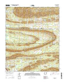 Cato Arkansas Current topographic map, 1:24000 scale, 7.5 X 7.5 Minute, Year 2014