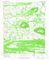 Caulksville Arkansas Historical topographic map, 1:24000 scale, 7.5 X 7.5 Minute, Year 1966