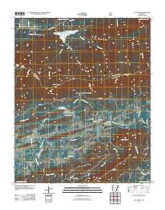 Cauthron Arkansas Historical topographic map, 1:24000 scale, 7.5 X 7.5 Minute, Year 2011