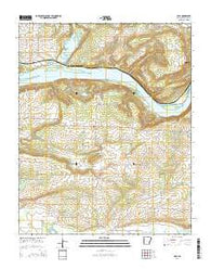 Cecil Arkansas Current topographic map, 1:24000 scale, 7.5 X 7.5 Minute, Year 2014