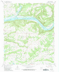 Cecil Arkansas Historical topographic map, 1:24000 scale, 7.5 X 7.5 Minute, Year 1965