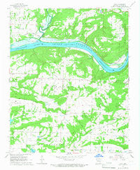 Cecil Arkansas Historical topographic map, 1:24000 scale, 7.5 X 7.5 Minute, Year 1965