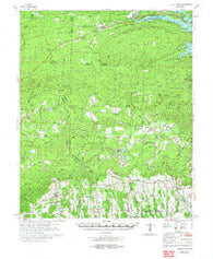 Center Point Arkansas Historical topographic map, 1:62500 scale, 15 X 15 Minute, Year 1972