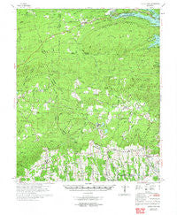Center Point Arkansas Historical topographic map, 1:62500 scale, 15 X 15 Minute, Year 1972
