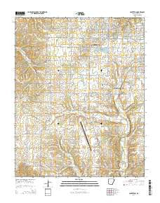 Centerton Arkansas Current topographic map, 1:24000 scale, 7.5 X 7.5 Minute, Year 2014