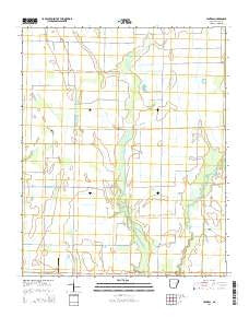 Central Arkansas Current topographic map, 1:24000 scale, 7.5 X 7.5 Minute, Year 2014