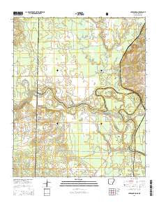 Cerrogordo Arkansas Current topographic map, 1:24000 scale, 7.5 X 7.5 Minute, Year 2014