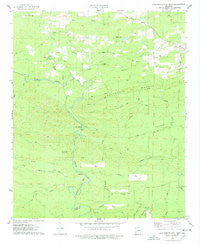 Chalybeate Mtn West Arkansas Historical topographic map, 1:24000 scale, 7.5 X 7.5 Minute, Year 1975